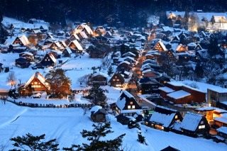 S 行程: 白川乡点灯观光巴士附展望台入场票 (高冈出发)